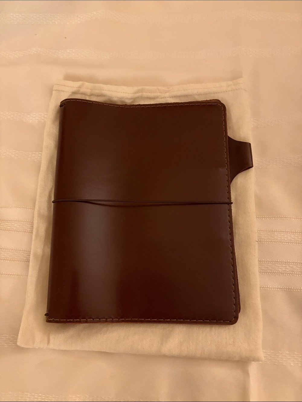 Men's Leather Traveler Notebook Cover - Dark Brown